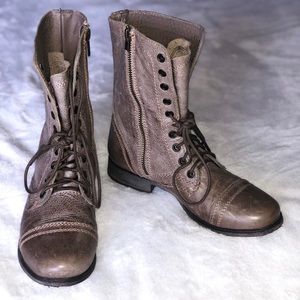 Nordstrom Distressed Combat Boots